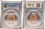 Kolonien Deutsch-Ostafrika 1 Pesa Deutsch-Ostafrika 1 Pesa 1891 schöne Tönung, prägefrisch-st PCGS MS64RB -