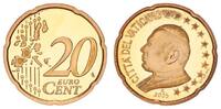 Vatikan 20 Cent Vatikan 20 Cent 2005 Kursmünze mit Papstmotiv PP -