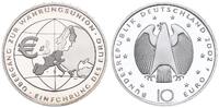 Deutschland / Eurowährung 10 Euro Einführung des Euro 2002 Münzzeichen F 10 Euro Einführung des Euro 2002 Münzzeichen F Polierte Platte, in Münzkapsel -