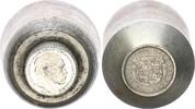 Deutschland / Weimarer Republik 2 Stempel Avers Matrize und revers Patrize Prägestempelpaar für die 10 Mark Probe 1928 auf Hindenburg -