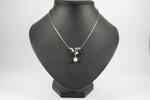 Kette Kette mit Tahiti & Weißen Perlen, Diamanten, 585 Weißgold, 11,59g, 42cm lang -