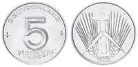 Deutschland / DDR 5 Pfennig 5 Pfennig DDR 1952 A, Prachtexemplar, Stempelglanz -