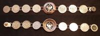 Russland patriotisches Armband mit Adler aus 10 Kopekenmünzen -