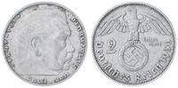 Drittes Reich - Deutschland 2 Mark 3. Reich 2 Mark 1936 D München Paul von Hindenburg -