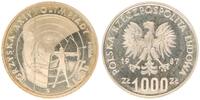 Polen 1.000 Zlotych Probe Olympiade Bogenschießen -