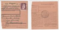3. Reich Paketkarte ins KZ Drütte bei Braunschweig Paketkarte ins KZ Drütte bei Braunschweig, 23.9.1944 -
