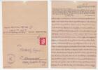 3. Reich / KZ Sachsenhausen/Oranienburg Brief nach Litzmannstadt Brief vom KZ Sachsenhausen/Oranienburg nach Litzmannstadt am 28.2.44 -