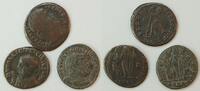 Lot aus 3 Folles  Antike 3 Römische Kaiser  Lot(33) ,Constantinus I, Licinius I, Licinius II ss
