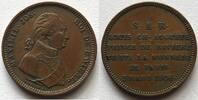 Bayern Bronzemedaille Maximilian I. Joseph, auf den Besuch des Kronprinzen Ludwig in der Pariser Münze -