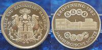 Deutschland / Bundesrepublik Medaille / Rs: Stempel 3 Mark Hamburg Hamburger Münze: Zur Eröffn. 1982, Rs: Stempel 3 Mark Hamburg ohne Mzz, st -