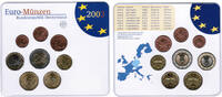 Bundesrepublik Deutschland Offizieller Kurssatz 2003 ADFGJ komplett Offizieller Kurssatz 2003 ADFGJ Stempelglanz mit den Euromünzen 1Cent bis 2€ -