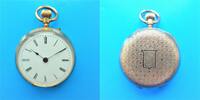 Schweiz, Hübsche DAMEN TASCHENUHR, Gold 14K, Zylinderhemmung, gute Funktion, ca. 1900, DAMEN TASCHENUHR, ca.1900, altersentsprechende Gebrauchsspuren