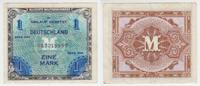 Deutschland... alliierte Militärbehörde 1 Mark 1 Mark-Banknote der alliierten Militärbehörde, Serie 1944 -