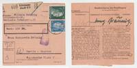 3. Reich / Litzmannstadt Paketkarte Litzmannstadt Paketkarte Litzmannstadt, 30.12.44 -
