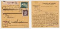 3. Reich / Litzmannstadt Paketkarte Litzmannstadt Paketkarte Litzmannstadt, 19.12.44 -