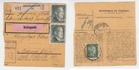 3. Reich / Litzmannstadt Paketkarte Litzmannstadt Paketkarte Litzmannstadt, 18.2.44 -