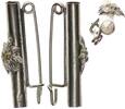Deutschland Brosche Blumenhalter Edelweiß -