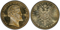 Reuss-Obergreiz 2 Mk 1877-B 2 Mk J-116 Polierte Platte mit herrlicher Tönung, PCGS zertifiziert -