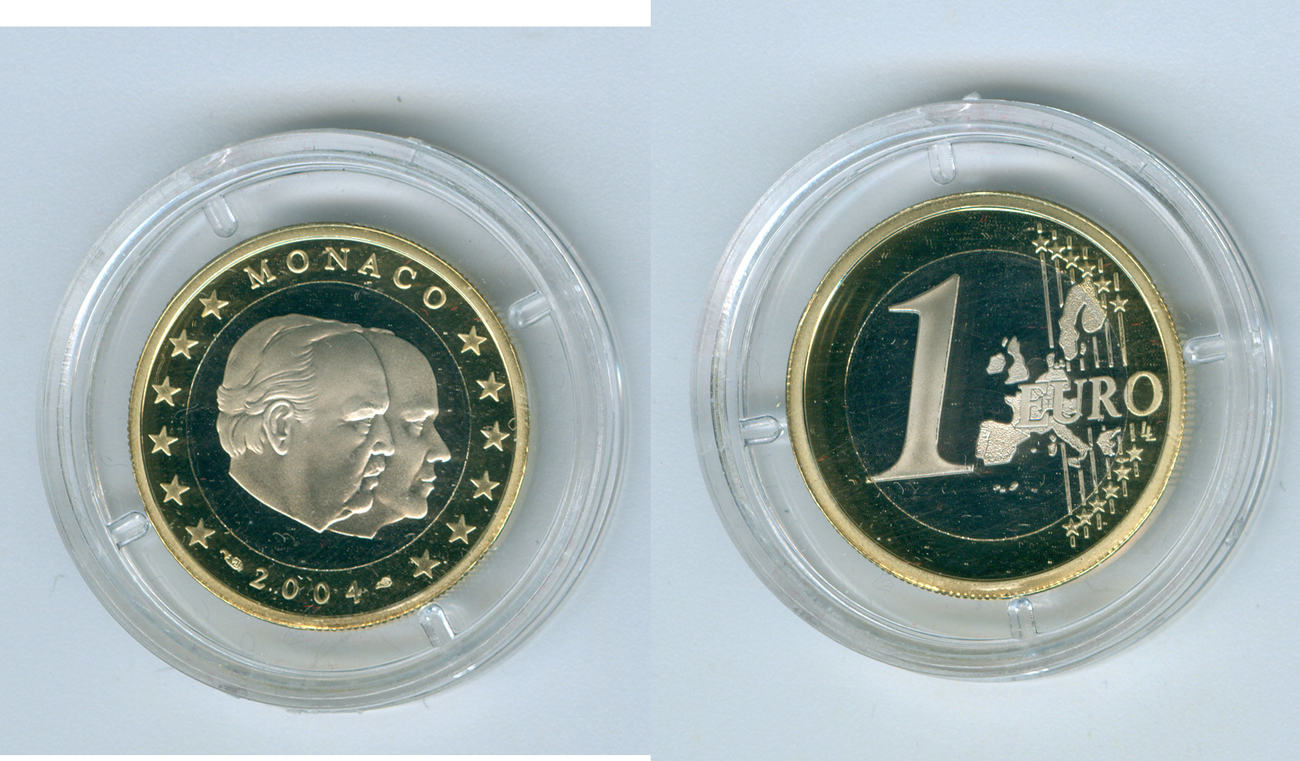 1 евро 2004. Монеты евро монако. 1 евро monaco.