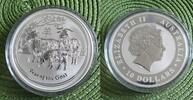 Australien 8 Dollar 2015 Jahr der Ziege Lunar-Serie II 5 Unzen Silber  203.73 £  +  6.50 £ shipping