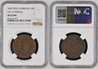 CAMBODIA 10C Essai 10 Centimes - Cambodge - 1860 - NGC SP63 BN -
