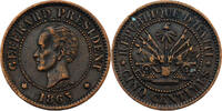 Haïti 5 Centimes 1863 Haïti Geffrard 5 Centimes 1863 Heaton vz+ 34.68 £  +  5.20 £ shipping