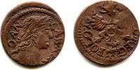 Europa solidus Copper 1664, Johann II Casimir (1648-68), Poland (KM #110) -