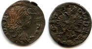 Europa solidus Nice copper (schilling or szelag) dated 1663, Johann II Casimir (1648-16 -
