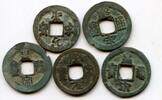 Weltmünzen bronze 960-1127 AD - Northern Song dynasty (960-1127), lot of 5 nicer cash of di -