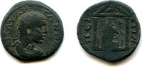 Antike Radiate AE25 of Elagabalus , Perga, Pamphylia, Roman Provincial coin -
