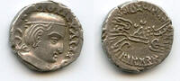 Mittelalter drachm Rare silver Vijayasena (238-250 AD) as Satrap, 161 SE , Western -