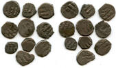 Mittelalter Lot of 10 poorly known qurudh dammas, Ibrahim (1059-99), Ghaznavids -