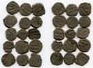 Mittelalter Lot of 15 poorly known qurudh dammas, Ibrahim (1059-99), Ghaznavids -