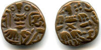 Mittelalter Bronze stater of Queen Didda Rani , Kashmir Kingdom, India -