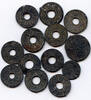 Weltmünzen Nice lot of 13 rare tin pitis, 1700s-early 1800s, Palembang Sultanate, Indonesia -