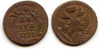 Europa 1/2 kopek Large copper denga ( ), Empress Anna (1730-1740), 1737, Russia -
