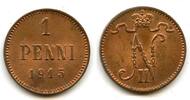 Europa 1 penni 1915 Copper Nicholas II (1894-1917), 1915, Finland under ... 8.15 £  +  11.17 £ shipping