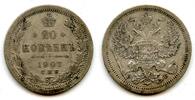 Europa 20 kopeks 1907 Silver 1907, Russian Empire  8.90 £  +  11.17 £ shipping