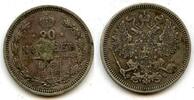 Europa 20 kopeks 1860 Silver 1860, Russian Empire  8.90 £  +  11.17 £ shipping