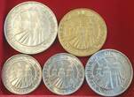 San Marino Lire 1974 Lot :1,2,5,10,20 Lir BU