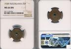 YUGOSLAVIA 25 Para 1938 NGC MS 64 BN 65.02 £  +  17.34 £ shipping
