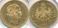Austria 8 Gulden - 20 Francs 1881 VZ-ST 563.52 £  +  32.94 £ shipping