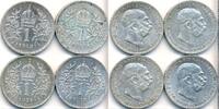 Austria 1 Corona 1912,1913,1914,1915 Franz Joseph I VZ-ST 30.34 £  +  17.34 £ shipping