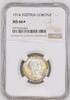 AUSTRIA  1 CORONA 1914 NGC MS 66+