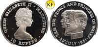 Mauritius 10 Rupees Wedding of Prince Charles and Lady Diana -