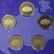 BRD Satz 5x 2 Euro 2007 Mecklenburg-Vorpommern, Schloss Schwerin - A-J - Gedenkmünzenset Proof / OVP*-Aufschrift auf Umverpackung