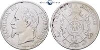 Frankreich 5 Francs 1867 Napoleon III, Prägestätte BB - Straßburg schön 26.01 £  +  32.94 £ shipping