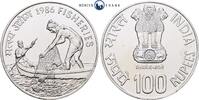 Indien 100 Rupien 1986 FAO Fischzucht vz-st 77.16 £  +  32.94 £ shipping