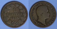 Baden 1 Kreuzer Friedrich - als Prinzregent -