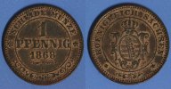 Sachsen 1 Pfennig -